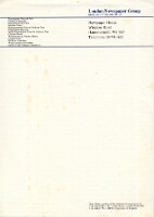 19800101 LONDON NEWSPAPER GROUP LETTERHEAD