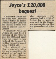 19800307 JOYCE GRENFELL BEQUEST CN