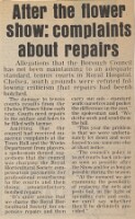 19800829 CHELSEA FLOWER SHOW REPAIRS BOTCHED CN