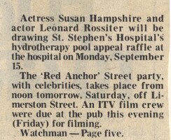 19800912 SUSAN HAMPSHIRE LEONARD ROSSITER DRAW CN