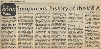 19801212 VICTORIA & ALBERT MUSEUM MAKING OF A COLLECTION V&A CN