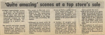 19810116 INDESCRIBABLE SCENES AT HARRODS CN