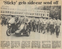 19810703 RSM TOMMY YOUNG LEAVES IRISH GUARDS CN