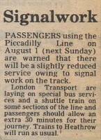 19820730 REDUCED PICCADILLY LINE SERVICE CN