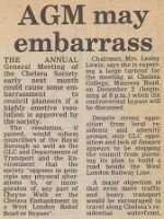 19821119 CHELSEA SOCIETY LESLEY LEWIS OBJECTION CN