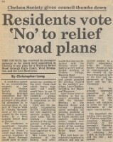 19821210 CHELSEA SOCIETY REJECTS ROAD PLAN CN