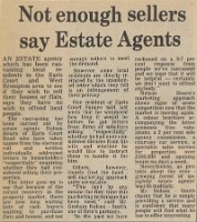 19830325 NOT ENOUGH SELLERSS SAY AGENTS CN