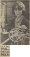 19830415 ACTRESS UNA STUBBS ANTI BIKE THEFT CN