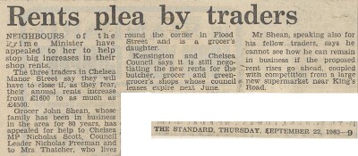 19830922 NEIGHBOURS APPEAL TO LADY THATCHER RENT INCREASES ES
