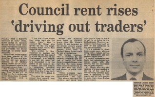19830923 CHELSEA SHOPS THREATENED BY DOUBLED RENTS APPEAL TO MARGARET THATCHER NICHOLAS SCOTT JONATHAN WHEELER CN