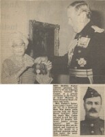 19830923 ISAAC LODGE VC GIVEN TO NATIONAL ARMY MUSEUM BY MABEL PARKER CN