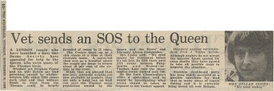 19831108 ZYLLAH COOKE APPEALS TO QUEEN FOR SWANS ES