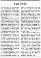 19920100 THE INDEPENDENT PAUL JENKS OBITUARY TI